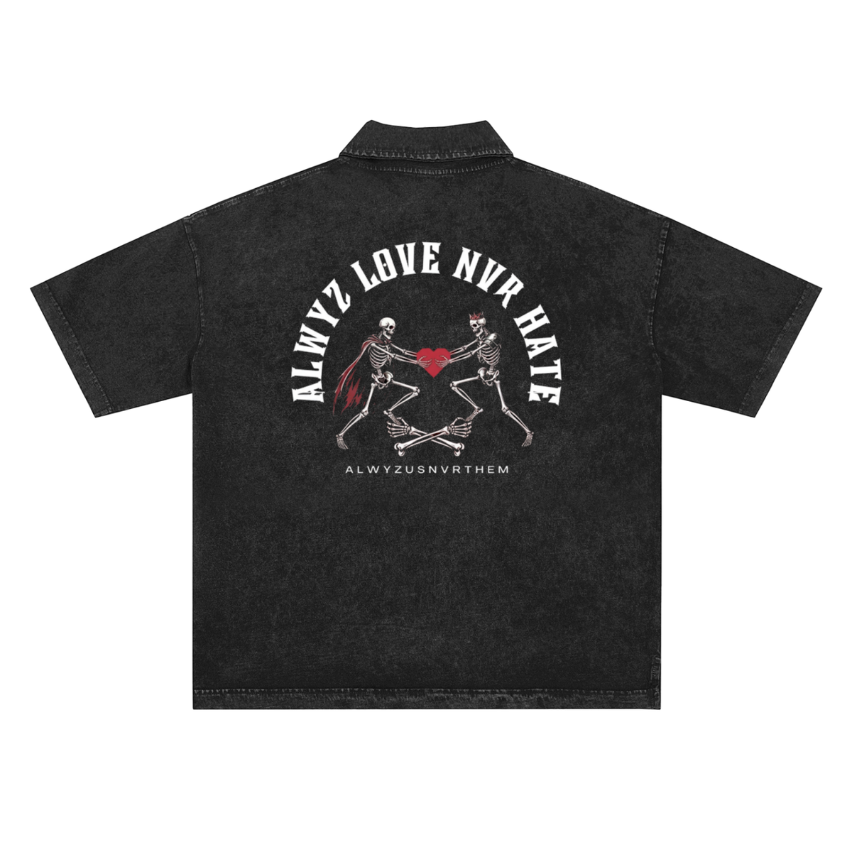 Heavyweight Snow-Washed Polo T-Shirt