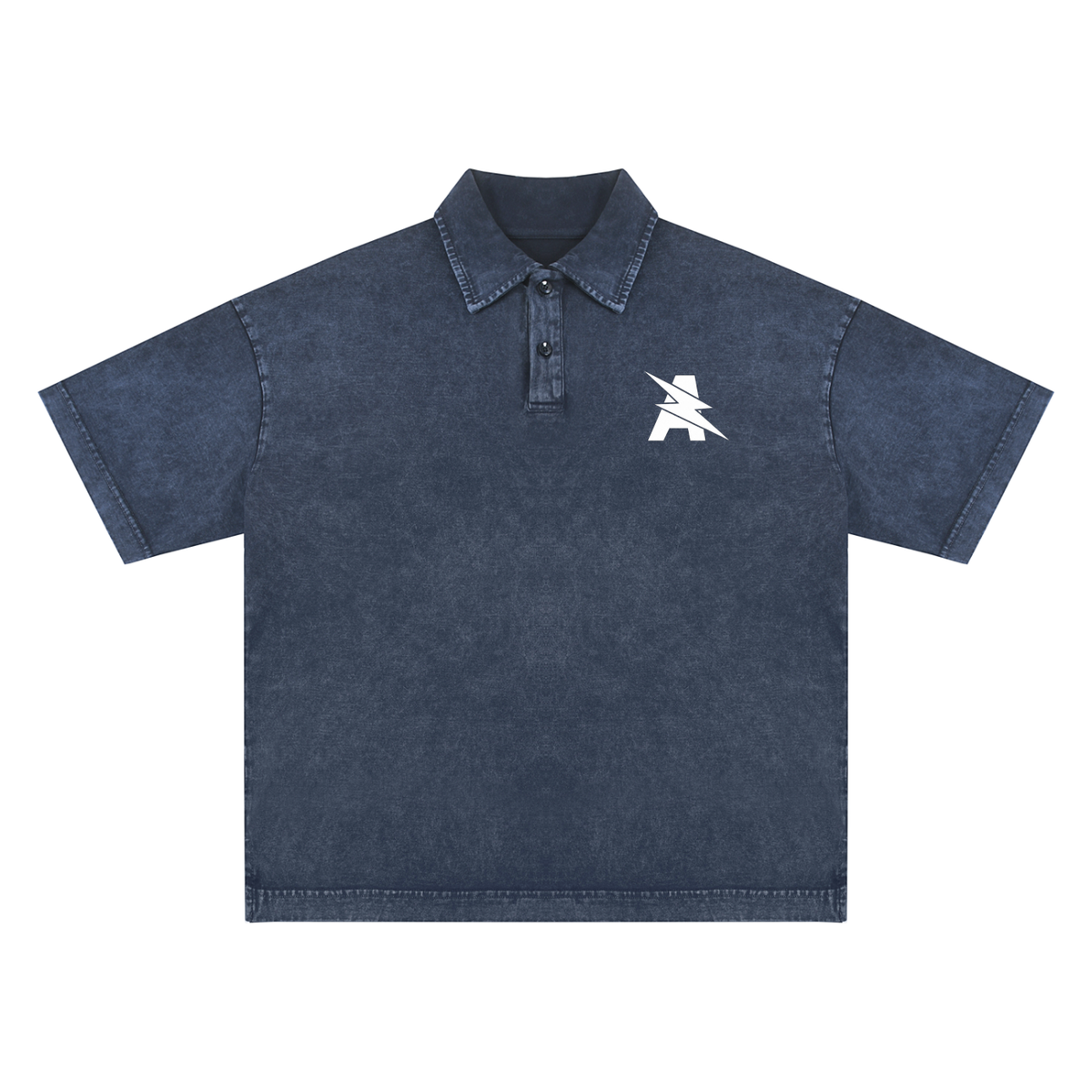 Heavyweight Snow-Washed Polo T-Shirt