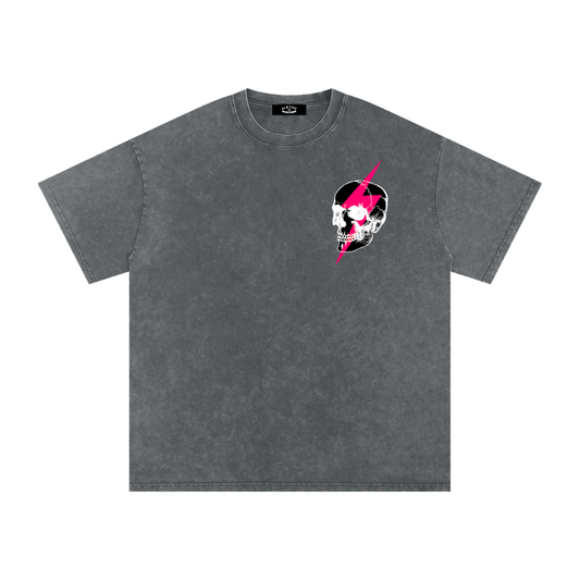 Snow Washed Oversized Cotton T-Shirt