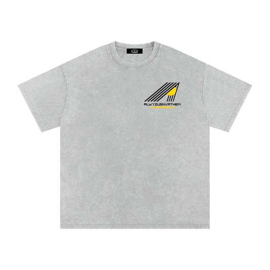 Snow Washed Oversized Cotton T-Shirt