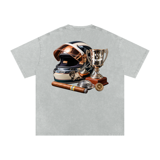 Snow Washed Oversized Cotton T-Shirt