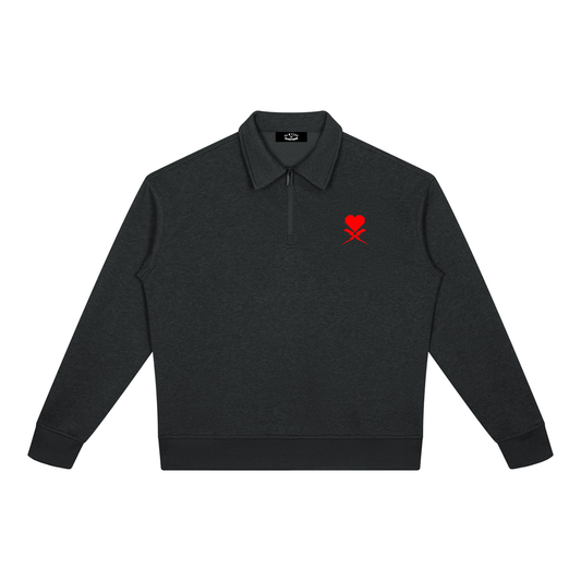 Unisex Boxy Quarter-Zip Sweatshirt