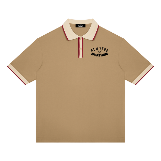 Unisex Color Block Polo Shirt